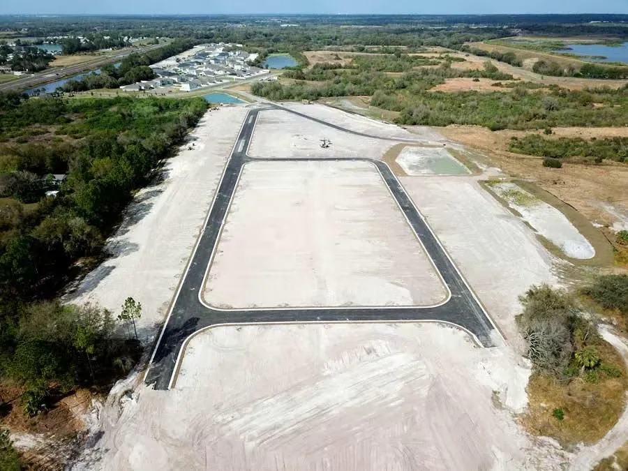 Aerial of Bridgeport Lakes in Mulberry, FL