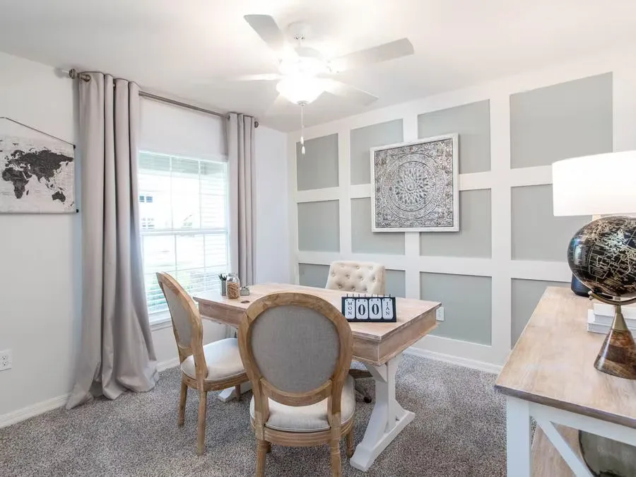 secondary bedroom as office in a new home in Eagle Lake, FL