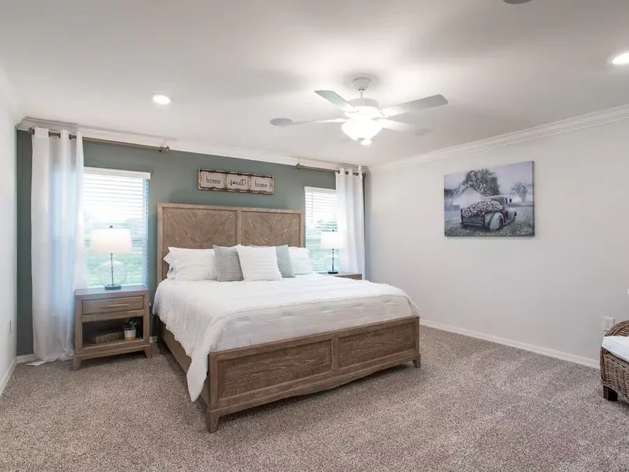 owner's suite at the Parker model home