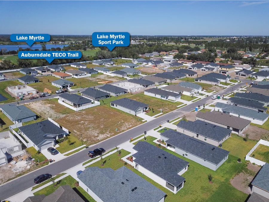 Enclave at Lake Myrtle aerial view