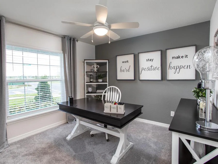 Home office in the Raychel model home in St. Cloud, FL