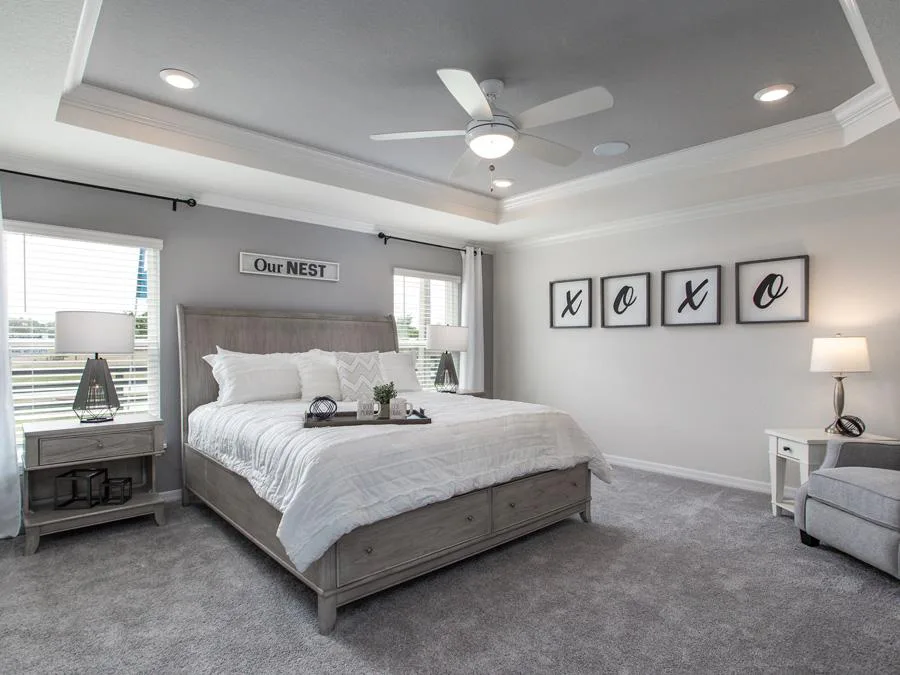 Owner's suite in the Raychel model home in St. Cloud, FL