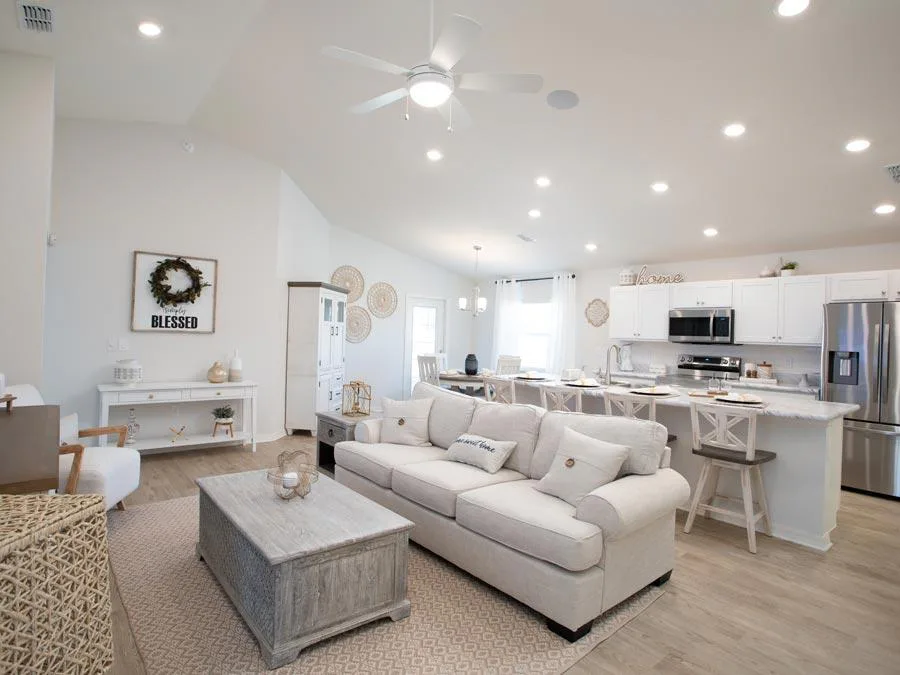 Living area in the new Peyton model home in Lakeland