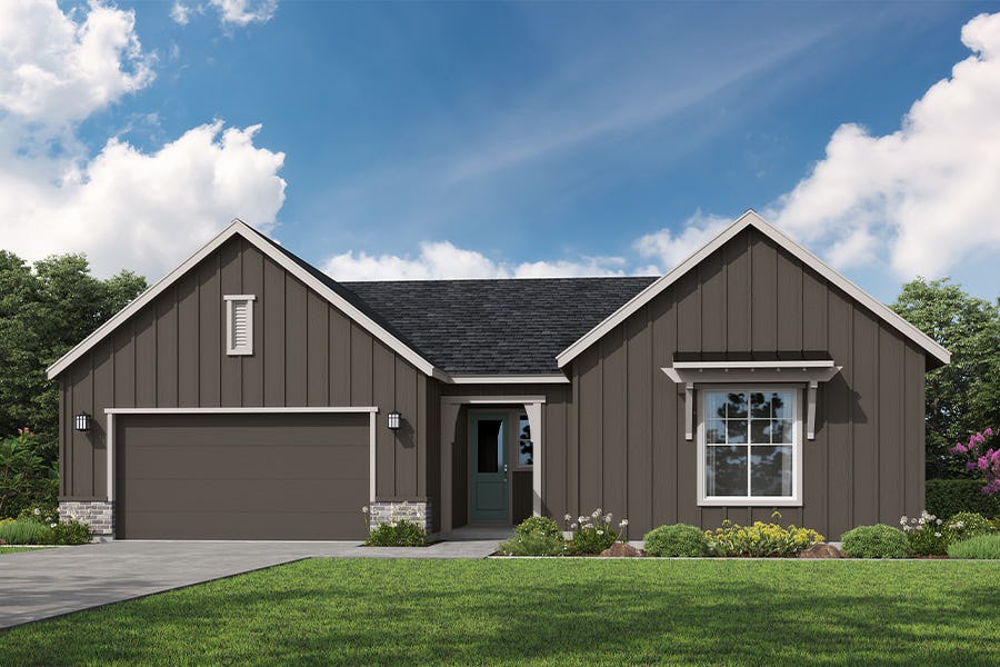 Oak Farmhouse Elevation